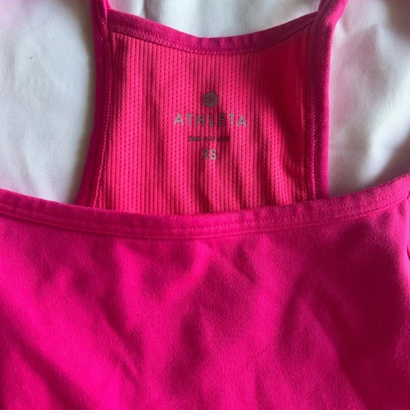 Athleta Neon Pink Yoga Sports Bra SIZE XS - Picture 4 of 6